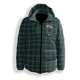ScotsTee Shop Scottish Turnbull Hunting Modern Clan Crest Tartan Down Jacket Winter White Duck Down Plaid