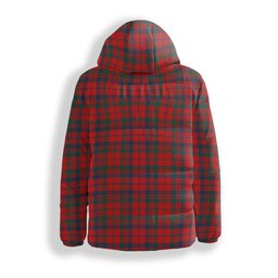 ScotsTee Shop Scottish Lumsden of Kintore Modern Crest Tartan Down Jacket Winter White Duck Down Plaid