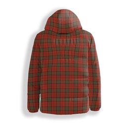 ScotsTee Shop Scottish McDonell of Keppoch Ancient Crest Tartan Down Jacket Winter White Duck Down Plaid