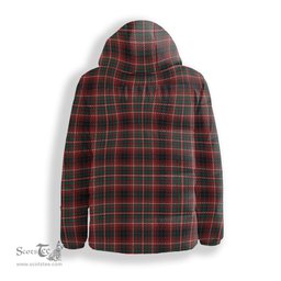 ScotsTee Shop Scottish Innes of Cowie Modern Crest Tartan Down Jacket Winter White Duck Down Plaid
