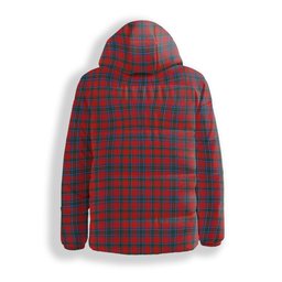 ScotsTee Shop Scottish Sinclair Lyon Count Modern Crest Tartan Down Jacket Winter White Duck Down Plaid