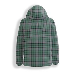 ScotsTee Shop Scottish Kelly of Sleat Hunting Ancient Crest Tartan Down Jacket Winter White Duck Down Plaid
