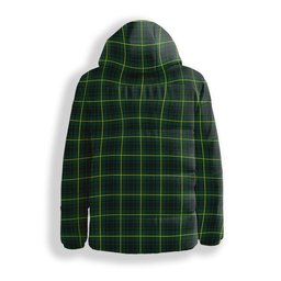 ScotsTee Shop Scottish MacArthur Modern Crest Tartan Down Jacket Winter White Duck Down Plaid