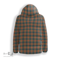 ScotsTee Shop Scottish Wilson Ancient Crest Tartan Down Jacket Winter White Duck Down Plaid