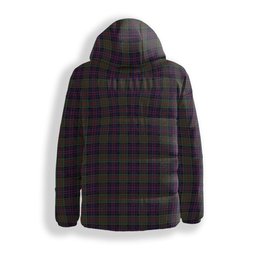 ScotsTee Shop Scottish MacDonald of Clanranald Crest Tartan Down Jacket Winter White Duck Down Plaid
