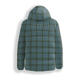 ScotsTee Shop Scottish McInnes Ancient Crest Tartan Down Jacket Winter White Duck Down Plaid