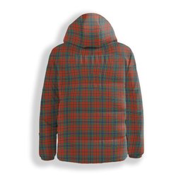 ScotsTee Shop Scottish MacLean of Duart Ancient Crest Tartan Down Jacket Winter White Duck Down Plaid