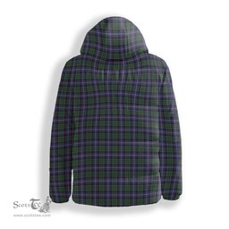 ScotsTee Shop Scottish MacRae Hunting Modern Crest Tartan Down Jacket Winter White Duck Down Plaid