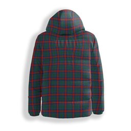 ScotsTee Shop Scottish Jardine Dress Modern Crest Tartan Down Jacket Winter White Duck Down Plaid