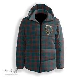 ScotsTee Shop Scottish Shaw of Tordarroch Hunting Modern Crest Tartan Down Jacket Winter White Duck Down Plaid