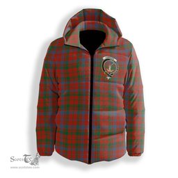 ScotsTee Shop Scottish Lumsden of Kintore Ancient Crest Tartan Down Jacket Winter White Duck Down Plaid