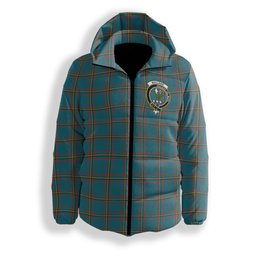 ScotsTee Shop Scottish MacLaine of Lochbuie Hunting Ancient Crest Tartan Down Jacket Winter White Duck Down Plaid