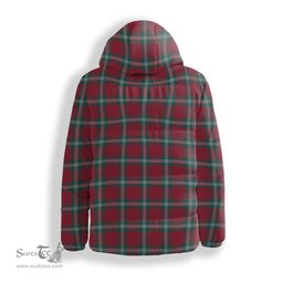 ScotsTee Shop Scottish McLaine of Loch Buie Modern Crest Tartan Down Jacket Winter White Duck Down Plaid