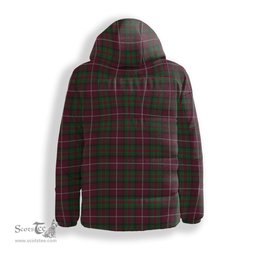 ScotsTee Shop Scottish Stewart of Bute Hunting Crest Tartan Down Jacket Winter White Duck Down Plaid