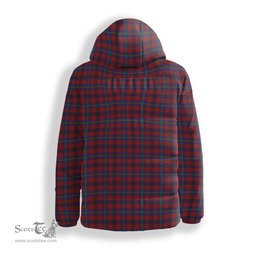ScotsTee Shop Scottish Nicolson of Tiree & Coll Crest Tartan Down Jacket Winter White Duck Down Plaid