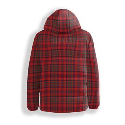 ScotsTee Shop Scottish Murray of Tullibardine Modern Crest Tartan Down Jacket Winter White Duck Down Plaid