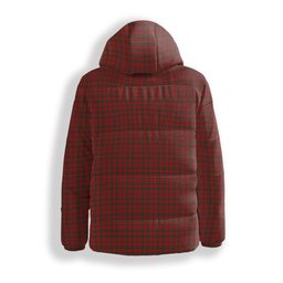 ScotsTee Shop Scottish MacColl Modern(1) Crest Tartan Down Jacket Winter White Duck Down Plaid