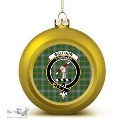 ScotsTee Shop Scottish Balfour Hunting Ancient Crest Tartan Christmas Ball Ornament