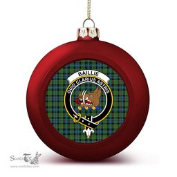 ScotsTee Shop Scottish Baillie Ancient Crest Tartan Christmas Ball Ornament