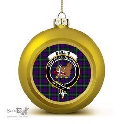 ScotsTee Shop Scottish Baillie Highland Society Crest Tartan Christmas Ball Ornament