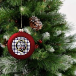 ScotsTee Shop Scottish Alexander of Menstry Dress Modern Crest Tartan Christmas Ball Ornament