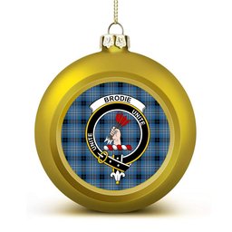 ScotsTee Shop Scottish Brodie Countryfare Ancient Crest Tartan Christmas Ball Ornament