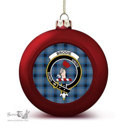 ScotsTee Shop Scottish Brodie Countryfare Ancient Crest Tartan Christmas Ball Ornament