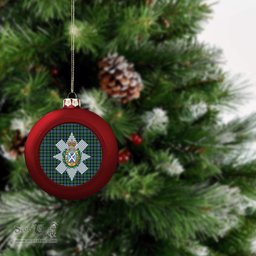 ScotsTee Shop Scottish Black Watch #3 Ancient Crest Tartan Christmas Ball Ornament