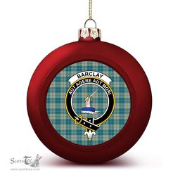 ScotsTee Shop Scottish Barclay Hunting #2 Ancient Clan Crest Tartan Christmas Ball Ornament