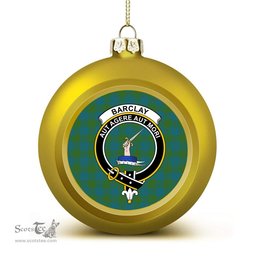 ScotsTee Shop Scottish Barclay Hunting Ancient Clan Crest Tartan Christmas Ball Ornament
