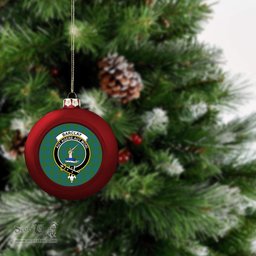ScotsTee Shop Scottish Barclay Hunting Ancient Clan Crest Tartan Christmas Ball Ornament