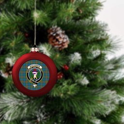 ScotsTee Shop Scottish Buchanan Hunting Ancient Crest Tartan Christmas Ball Ornament