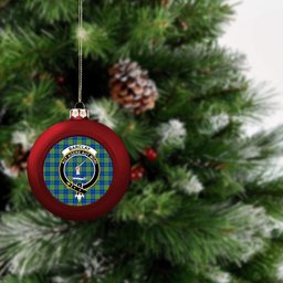 ScotsTee Shop Scottish Barclay Hunting Ancient Crest Tartan Christmas Ball Ornament