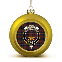 ScotsTee Shop Scottish Cameron Hunting Modern Crest Tartan Christmas Ball Ornament