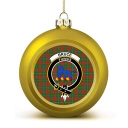ScotsTee Shop Scottish Bruce Hunting Ancient Crest Tartan Christmas Ball Ornament