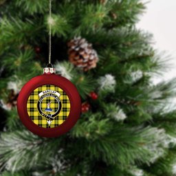 ScotsTee Shop Scottish Barclay Dress Modern Crest Tartan Christmas Ball Ornament