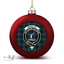 ScotsTee Shop Scottish Barclay Hunting Modern Crest Tartan Christmas Ball Ornament