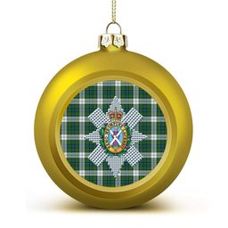 ScotsTee Shop Scottish Black Watch Dress Ancient Crest Tartan Christmas Ball Ornament