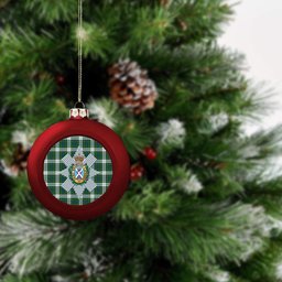 ScotsTee Shop Scottish Black Watch Dress Ancient Crest Tartan Christmas Ball Ornament