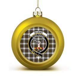 ScotsTee Shop Scottish Burns Battalion Weathered Crest Tartan Christmas Ball Ornament