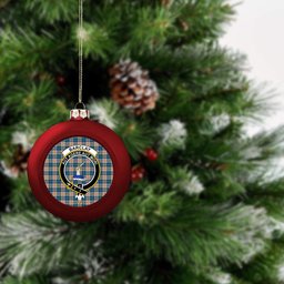 ScotsTee Shop Scottish Barclay Hunting #2 Modern Clan Crest Tartan Christmas Ball Ornament