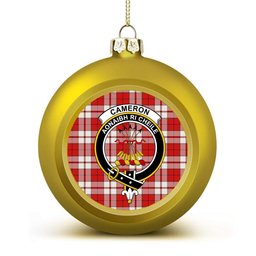 ScotsTee Shop Scottish Cameron Hose Modern Crest Tartan Christmas Ball Ornament