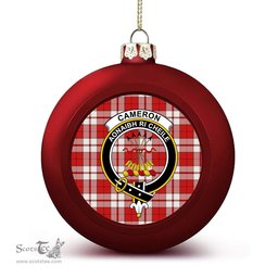 ScotsTee Shop Scottish Cameron Hose Modern Crest Tartan Christmas Ball Ornament