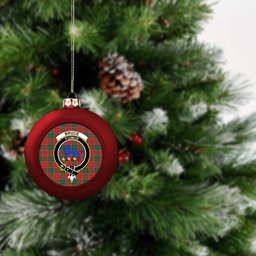 ScotsTee Shop Scottish Bruce New Ancient Crest Tartan Christmas Ball Ornament