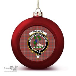 ScotsTee Shop Scottish Burnett Hunting Ancient Crest Tartan Christmas Ball Ornament