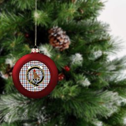 ScotsTee Shop Scottish Boswell Dress Ancient Crest Tartan Christmas Ball Ornament