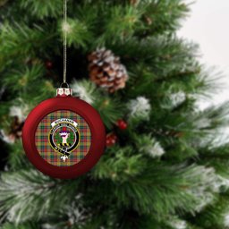 ScotsTee Shop Scottish Buchanan 1800 Crest Tartan Christmas Ball Ornament