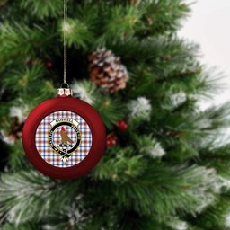 ScotsTee Shop Scottish Boswell Dress Modern Crest Tartan Christmas Ball Ornament