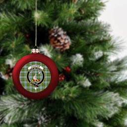 ScotsTee Shop Scottish Cooper Dress Dalgleish 2 Crest Tartan Christmas Ball Ornament