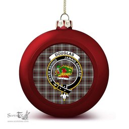 ScotsTee Shop Scottish Douglas Ancient Dress Crest Tartan Christmas Ball Ornament